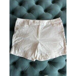 Black House White Market Shorts White Cotton Chino Sz 10 WHBM